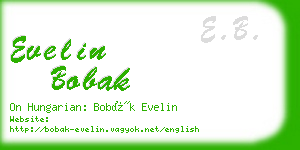 evelin bobak business card